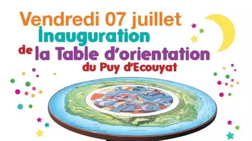 Inauguration table d'orientation puy d'Ecouyat